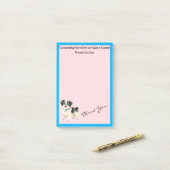 Grooming Dog Personalized Modern Collection ポストイット (デスク上)