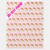 Grooming Personalized Trendy Collection フリースブランケット (正面)