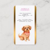 Grooming Pet Personalized Luxury Modern Collection 名刺 (正面)