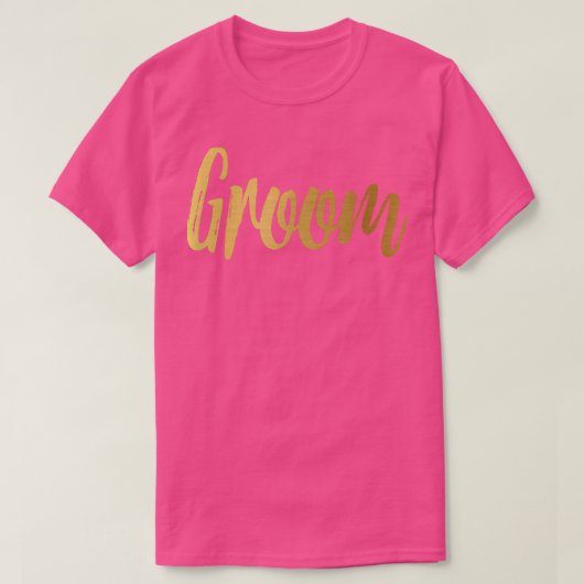 GroomMatching Wedding Bride Bachelor Party  Tシャツ (デザイン正面)