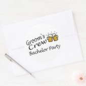 Groomsクルー（ビールジュグ） ラウンドシール (封筒)