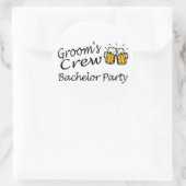 Groomsクルー（ビールジュグ） ラウンドシール (バッグ)