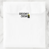 Groomsクルー（ビール） ラウンドシール (バッグ)