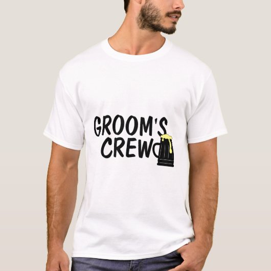 Groomsクルー（ビール） Tシャツ (正面)