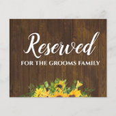 Groomsファミリーのサイン素朴に結婚予約 (正面)