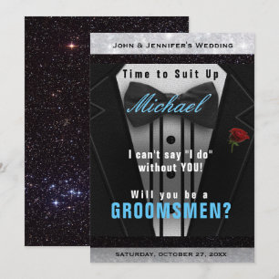  groom's attendant タキシード招待状 スタイリッシュに決めろ 招待状