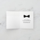  groom's attendant 緑のチョッキ 感謝カード (内部)