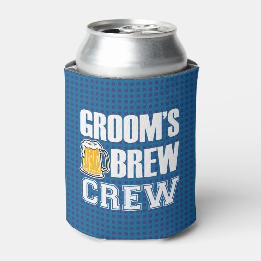 Groom's Brew Crew Groomsmen - Groomsman can beer 缶クーラー (缶正面)