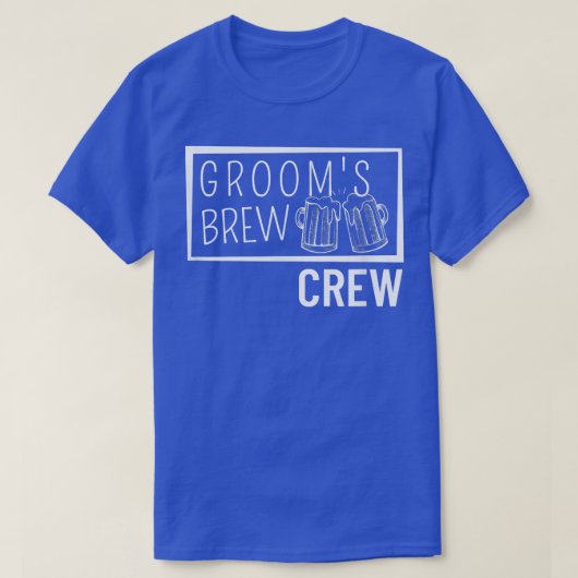 Grooms Brew Crew Squad Best Man Bachelor Party Gro Tシャツ (デザイン正面)
