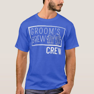 Grooms Brew Crew Squad Best Man Bachelor Party Gro Tシャツ