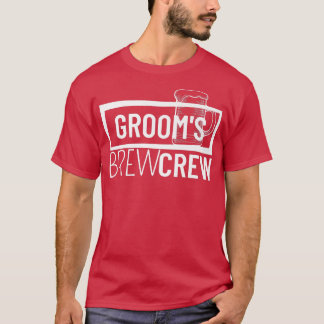 Grooms Brew Crew Squad Best Man Bachelor Party Gro Tシャツ