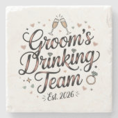 Grooms Drinking Team ストーンコースター (正面)