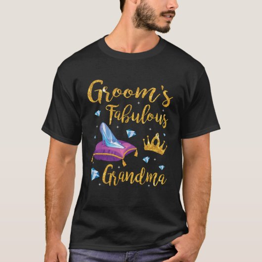 Groom's Fabulous Grandma Happy Wedding Married Mem Tシャツ (正面)