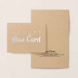 Grooms Man Terms of Service – プロポーシおもしろいョン 箔カード