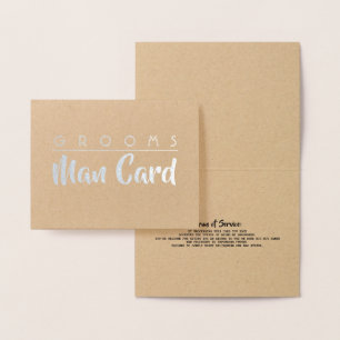 Grooms Man Terms of Service – プロポーシおもしろいョン 箔カード