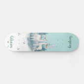 Grooms Mint with White Deer Dd Brand   スケートボード (横)