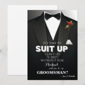  groom's party タキシード招待状 招待状 (正面/裏面)