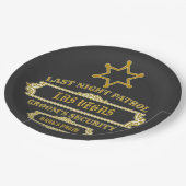 Groom's Security Last Night Patrol ペーパープレート (アングル)