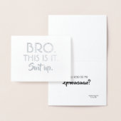 Groomsmanおもしろいの提案 – これだ 箔カード (ディスプレー)