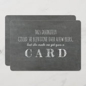 GROOMSMANおもしろいの提案 招待状 (正面/裏面)