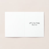 Groomsmanおもしろいプロポーズ- Hey Man I Need You 箔カード (内部)