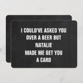 Groomsmanおもしろい提案カパーソナライズされたード 招待状 (正面/裏面)