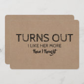 Groomsmanの提おもしろい案が出る 招待状 (正面/裏面)