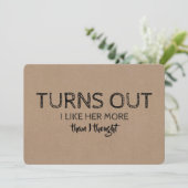 Groomsmanの提おもしろい案が出る 招待状 (スタンド正面)