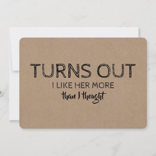 Groomsmanの提おもしろい案が出る 招待状 (正面)