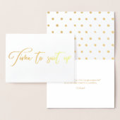 Groomsmanの提案を受け入れる時間 箔カード (ディスプレー)