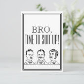 Groomsmanまたは花婿介添人提案ヴィンテージ招待状 招待状 (スタンド正面)