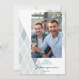 Groomsmanエレガント抽象芸術Photo Apprent