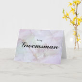 Groomsmanカードへ カード (黄色い花)