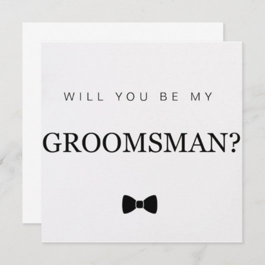 Groomsmanカード 招待状 (正面/裏面)