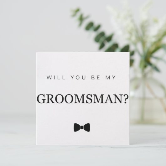 Groomsmanカード 招待状 (スタンド正面)