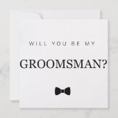 Groomsmanカード 招待状 (正面)