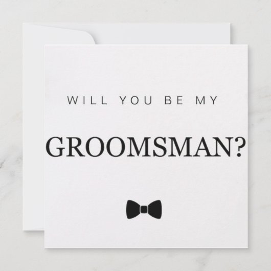 Groomsmanカード 招待状 (正面)