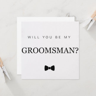 Groomsmanカード 招待状