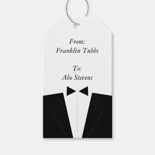 Groomsmanギフトラベル ギフトタグ (正面)