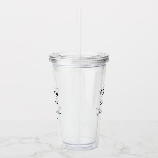 Groomsmanスクリプトカスタマイズ アクリルタンブラー (右)