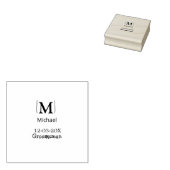 groomsmanバチェロレッテ名のモダン追加simpl ラバースタンプ (押印)