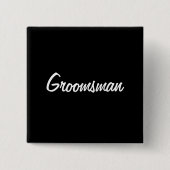 Groomsmanピン 缶バッジ (正面)