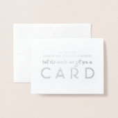 Groomsmanプロポーザルおもしろい – カードを取得する 箔カード (封筒付き正面)