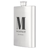 Groomsmanモノグラム名 フラスク (左)