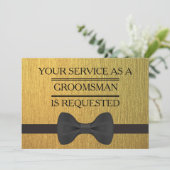 Groomsmanリクエストとしてのサービス 招待状 (スタンド正面)