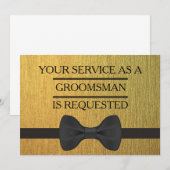 Groomsmanリクエストとしてのサービス 招待状 (正面/裏面)