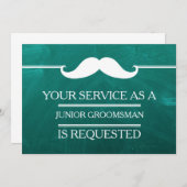 GroomsmanリクエストとしてのBlackboardサービス 招待状 (正面/裏面)