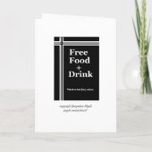 Groomsman招待状- -おもしろいカスタマイズ可能 招待状 (裏面)