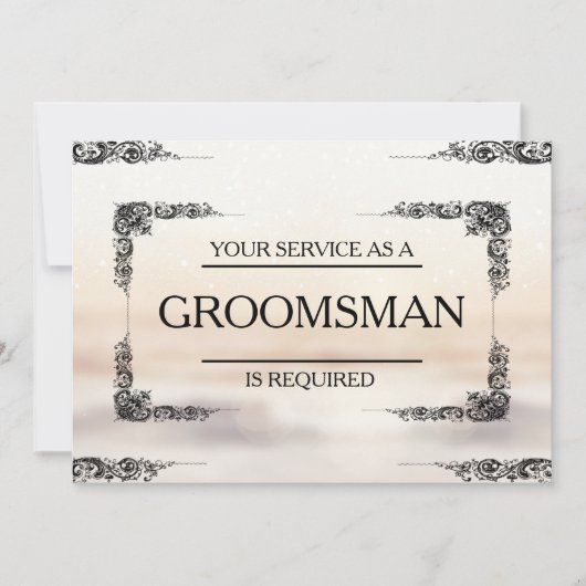 Groomsman招待状 招待状 (正面)
