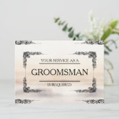Groomsman招待状 招待状 (スタンド正面)